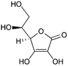 Ascorbic acid structure.png