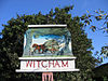 Village sign detail, Witcham, Cambs - geograph.org.uk - 226851.jpg