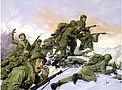 US 65th Infantry Regiment.Painting.Korean War.Bayonet charge against Chinese division.jpg