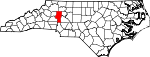 State map highlighting Iredell County