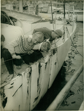 Cythera hull damage Sydney 1963
