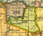 Map of the Crow Wing River area