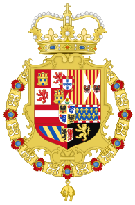 Coat of Arms of the King of Spain as Monarch of Milan (1580-1700).svg