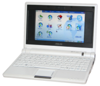 An ASUS Eee PC netbook.