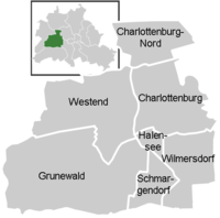 District map of Charlottenbrg-Wilmersdorf