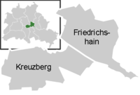 District map of Friedrichshain-Kreuzberg