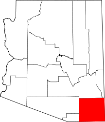 Map of Arizona highlighting Cochise County.svg
