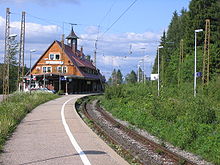 Platform at Feldberg-Bärental station