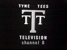 Three letter Ts on a black background. Beneath are the captions 'Tyne Tees Television' and 'Channel 8'