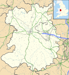 Crudgington is located in Shropshire