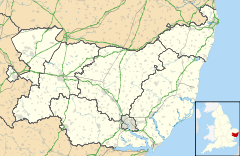 Moulton is located in Suffolk