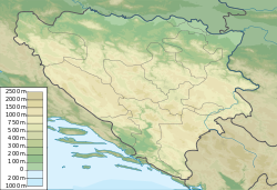 Maglić is located in Bosnia