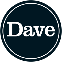 The word "Dave" in a serif font, black on a white background.