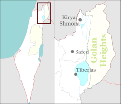 Nov is located in the Golan Heights