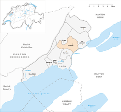 Karte Gemeinde Cressier NE 2009.png