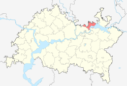 Location of Mendeleyevsky District (Tatarstan).svg