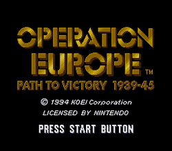 Operation Europe: Path of Victory
