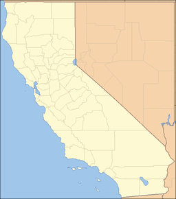 Location of Natural Bridges State Beach in California