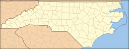 Location of Dismal Swamp State Park in North Carolina