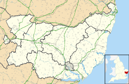Ipswich is located in Suffolk