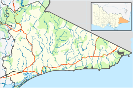 Nicholson is located in Shire of East Gippsland
