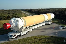 Delivery of the CBC used as the first stage of Delta 342, which launched GOES 14