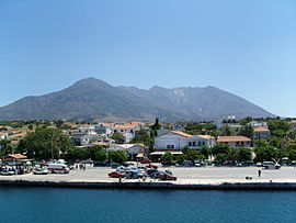 Kamariotissa, the main port of Samothrace