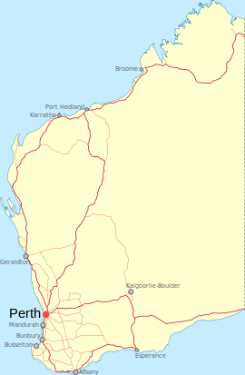 Coolgardie is located in Western Australia