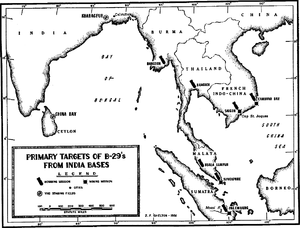 A black and white map of eastern India, Sri Lanka and South East Asia. Most of the cities depicted on the map are marked with bomb symbols.