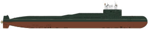 A Delta I class submarine