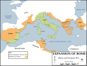 Expansion of Rome, 2nd century BC.gif