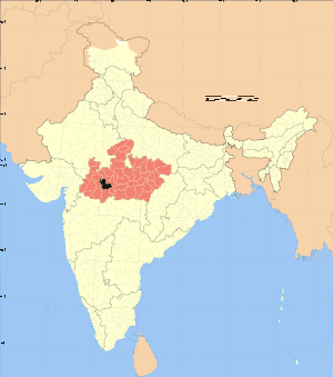 Madhya Pradesh district location map Dewas.svg