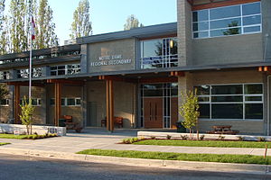New entrance to Notre Dame Regional Secondary.JPG