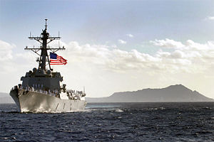 USS Chafee pulls into her new homeport of Pearl Harbor, Hawaii.
