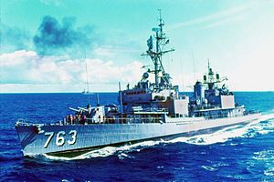 USS William C. Lawe (DD-763) in 1967.