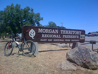 Here is the Morgan Territory Entrance