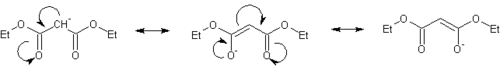 Diethyl malonate tautomers.gif