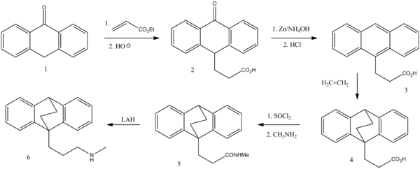 Maprotilin synthesis.png