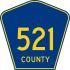 County Route 521 marker
