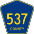 County Route 537 marker
