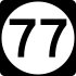 Route 77 marker