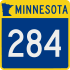 Trunk Highway 284 marker