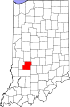 State map highlighting Owen County