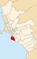 Map of Lima highlighting Chorrillos.PNG