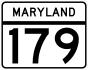 Maryland Route 179 marker