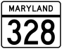 Maryland Route 328 marker
