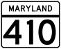 Maryland Route 410 marker