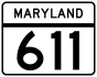 Maryland Route 611 marker