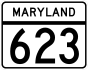 Maryland Route 623 marker