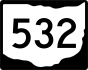 State Route 532 marker